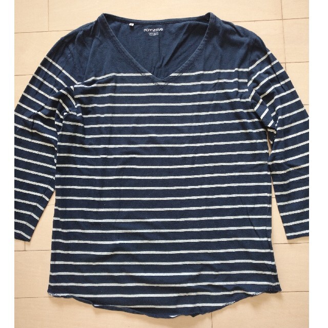 nonnative(ノンネイティブ)のnonnative(ノンネイティブ) ボーダー七分袖Tシャツ 表示サイズ：1 メンズのトップス(Tシャツ/カットソー(七分/長袖))の商品写真