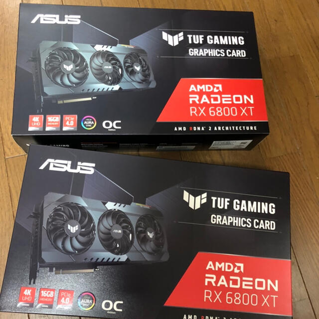 ASUS(エイスース)のASUS TUF GAMING Radeon RX 6800 XT 2台セット スマホ/家電/カメラのPC/タブレット(PCパーツ)の商品写真