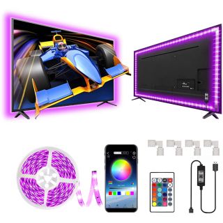 LEDテープライト テレビバックライト 3m RGB APP制御(蛍光灯/電球)