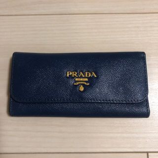 プラダ(PRADA)のプラダPRADA 6連キーケース サファリアーノ ブルー(キーケース)