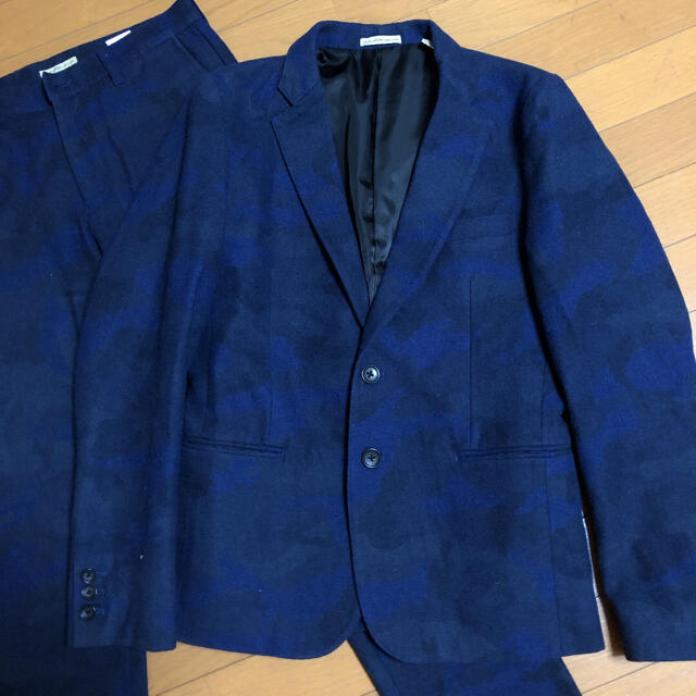 カモフラ　スーツ　Mサイズ　ブルー系　セットアップ　ジャーナルスタンダード