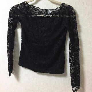 エイチアンドエム(H&M)の美品♡H&M♡美ラインレースカットソー(カットソー(長袖/七分))