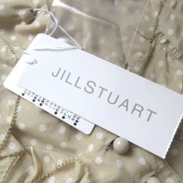 JILLSTUART(ジルスチュアート)のジルスチュアート★ドット柄ノースリーブフリルブラウス★sizeM★新品 レディースのトップス(シャツ/ブラウス(半袖/袖なし))の商品写真