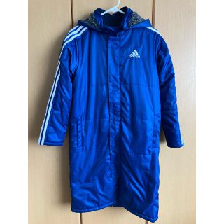 アディダス(adidas)のアディダス　ベンチコート　160 ブルー(ウェア)