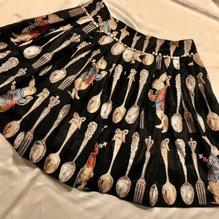 EmilyTemple cute うさぎカトラリープリントスカート