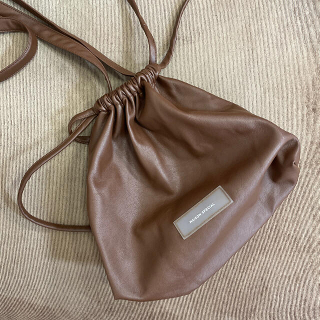 TODAYFUL(トゥデイフル)のメゾンスペシャル　ヴィーガンレザー2way巾着スモールバッグ レディースのバッグ(ショルダーバッグ)の商品写真