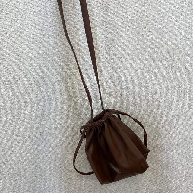 TODAYFUL(トゥデイフル)のメゾンスペシャル　ヴィーガンレザー2way巾着スモールバッグ レディースのバッグ(ショルダーバッグ)の商品写真