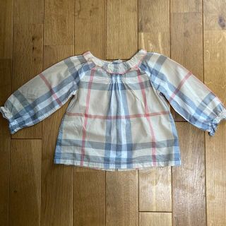 バーバリー(BURBERRY)のバーバリー　Burberry 女の子　長袖ブラウス　12M (シャツ/カットソー)