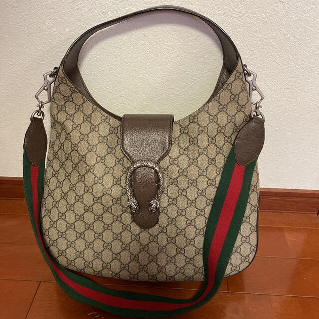 Gucci(グッチ)のグッチ ショルダーバッグ GGスプリーム ディオニュソス ミディアム ホーボー レディースのバッグ(ショルダーバッグ)の商品写真