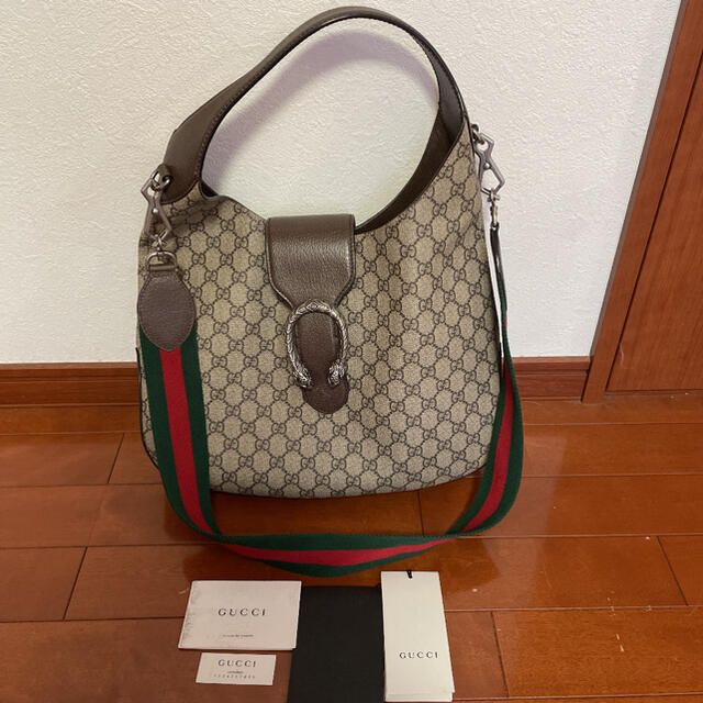 Gucci(グッチ)のグッチ ショルダーバッグ GGスプリーム ディオニュソス ミディアム ホーボー レディースのバッグ(ショルダーバッグ)の商品写真