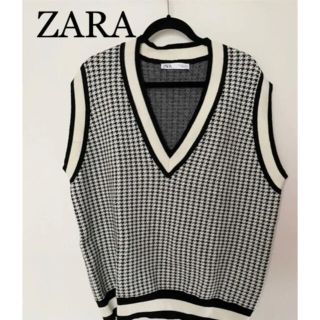 ザラ(ZARA)のレディース　ニットベスト　ZARA   ゆったりサイズ(ベスト/ジレ)