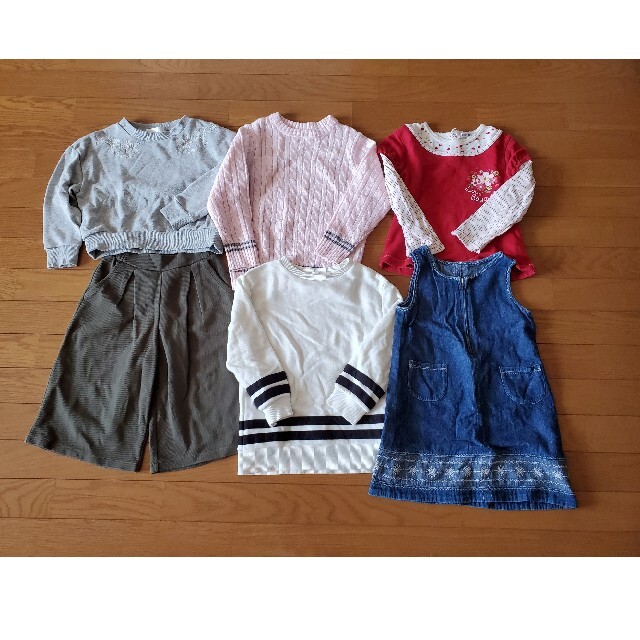 キッズ 110 トップス ワイドパンツ スカート まとめ売り 白鳩幼稚園/夏服パンツ 110㎝