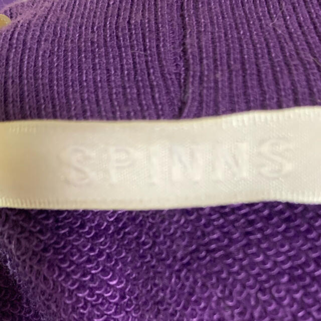 SPINNS(スピンズ)のお値下  SPINNS スピンズ 丈短いトレーナー 紫 レディースのトップス(トレーナー/スウェット)の商品写真