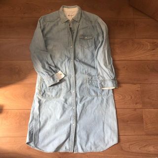 ユナイテッドアローズグリーンレーベルリラクシング(UNITED ARROWS green label relaxing)のシャツワンピース　デニム　３８　GREEN LABEL RELAXING(ひざ丈ワンピース)