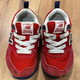 ニューバランス(New Balance)のニューバランス キッズ スニーカー　子供　16cm   574 レッド　赤(スニーカー)