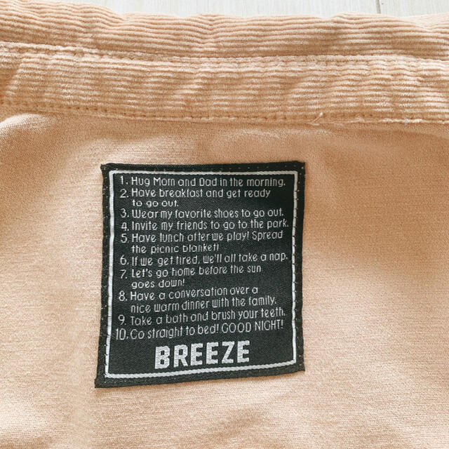 BREEZE(ブリーズ)のa様専用 breeze コーデュロイシャツワンピース ベージュ120cm キッズ/ベビー/マタニティのキッズ服女の子用(90cm~)(ワンピース)の商品写真