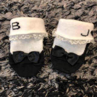 ジェニィ(JENNI)の美品 ジェニーベイビー新生児 ベビーソックス 8センチ 結婚式  お宮参り(靴下/タイツ)