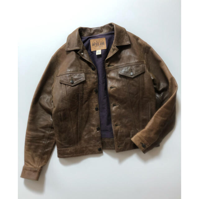 GAP(ギャップ)の90's GAP LEATHER JACKETギャップ　レザージャケット　342 メンズのジャケット/アウター(レザージャケット)の商品写真