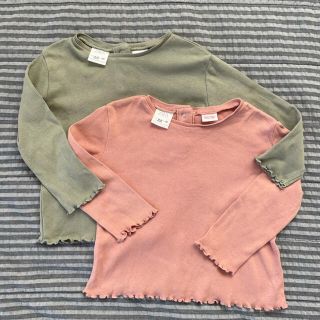 ザラキッズ(ZARA KIDS)のZara baby ロングTシャツ　2枚セット(Tシャツ/カットソー)