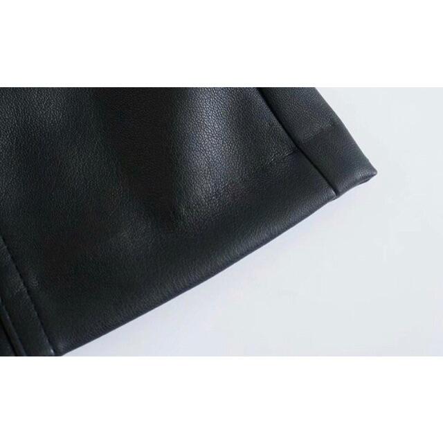 ZARA(ザラ)の🌰9月新作🌾5708◆black ブラック フェイクレザー PU ミニスカート レディースのスカート(ミニスカート)の商品写真