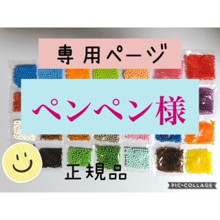 エポック(EPOCH)のアクアビーズ☆100個入り×6袋（ペンペン様）(知育玩具)