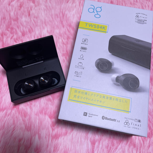 ag TWS04k　完全ワイヤレスイヤホン Bluetooth