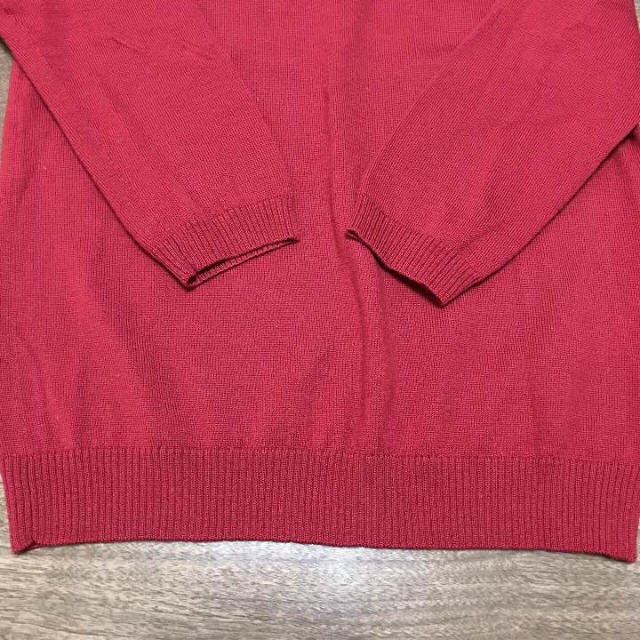 INDEX(インデックス)のSPB✨Vネック 七分袖セーター 落ち着いた綺麗な赤 レディースのトップス(カットソー(長袖/七分))の商品写真
