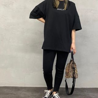 新品 RVCA レディース S バックプリント ビッグルーカ Tシャツ