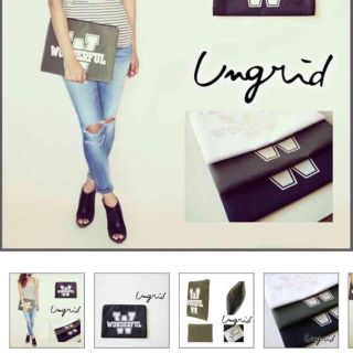 アングリッド(Ungrid)のUngrid☆WONDERFULプリントクラッチ(クラッチバッグ)