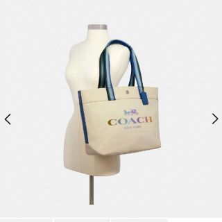 COACH - 新品◇COACHトートウィズコーチ/キャンバストートバッグ