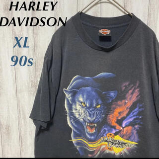 Harley Davidson - Harley Davidson tシャツ タイガー 90s 3D 1990 