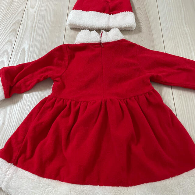 クリスマス　ワンピース　80 キッズ/ベビー/マタニティのベビー服(~85cm)(ワンピース)の商品写真