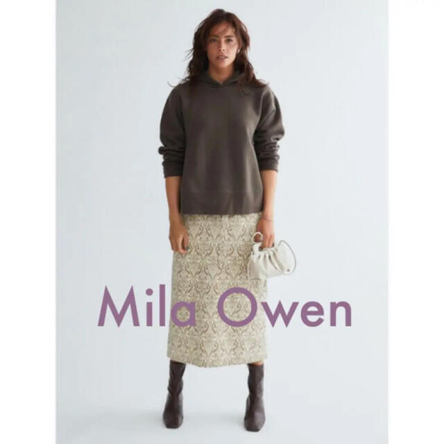 Mila Owen(ミラオーウェン)のMila Owen 裏起毛Aラインフーディー 1 BRW レディースのトップス(パーカー)の商品写真