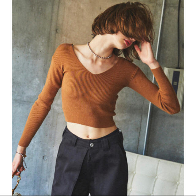 ALEXIA STAM(アリシアスタン)のjuemi Basic V neck long sleeve レディースのトップス(ニット/セーター)の商品写真