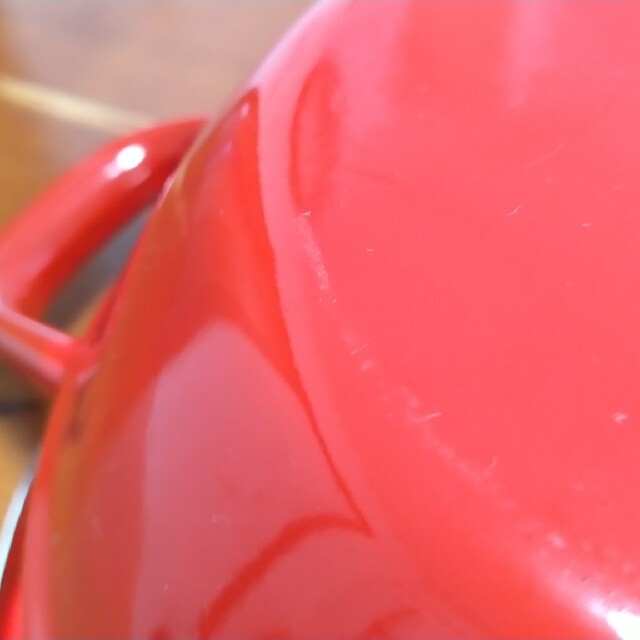 富士ホーロー(フジホーロー)の富士ホーロー　ガラス蓋付き　てんぷら鍋　24cm インテリア/住まい/日用品のキッチン/食器(鍋/フライパン)の商品写真