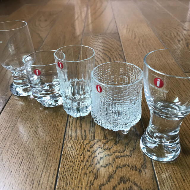iittala - 未使用 iittala タピオ・ヴィルカラ☆ショットグラス 5個
