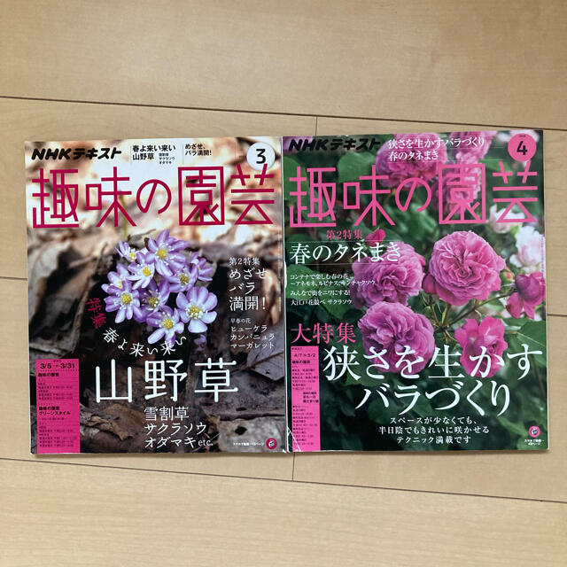 NHK 趣味の園芸 2017年3月号 2019年4月号 2冊 エンタメ/ホビーの雑誌(専門誌)の商品写真