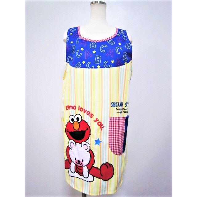 SESAME STREET(セサミストリート)のセサミストリート★HUGアート エプロン★キャラクターエプロン 保育士エプロン エンタメ/ホビーのおもちゃ/ぬいぐるみ(キャラクターグッズ)の商品写真