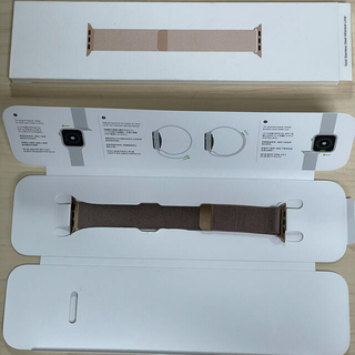 アップルウォッチ(Apple Watch)の販売終了品 Apple Watch 44mm ゴールド ミラネーゼループ 純正(その他)