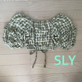 スライ(SLY)のSLY ギンガムチェック ブラウス(シャツ/ブラウス(半袖/袖なし))