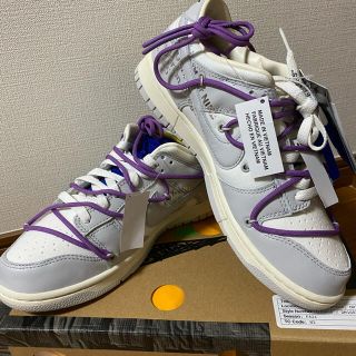 ナイキ(NIKE)のナイキ×オフホワイト ダンク ロー　Lot48/50 27.0cm(スニーカー)