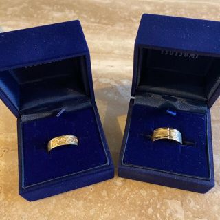 ジュエリーツツミ(JEWELRY TSUTSUMI)の18K メンズリング2点セット　ジュエリーツツミ21g(リング(指輪))