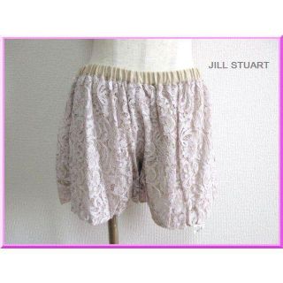 ジルスチュアート(JILLSTUART)のジルスチュアート★レースショートパンツ★ピンク系★サイズ2★新品(ショートパンツ)