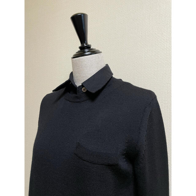 sacai サカイ ニット ミニワンピース ブラック 1 | cprc.org.au