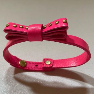 アバクロンビーアンドフィッチ(Abercrombie&Fitch)の★アバクロ アバクロンビー★ガールズ ブレスレット リボン ピンク 新品 タグ無(ブレスレット/バングル)