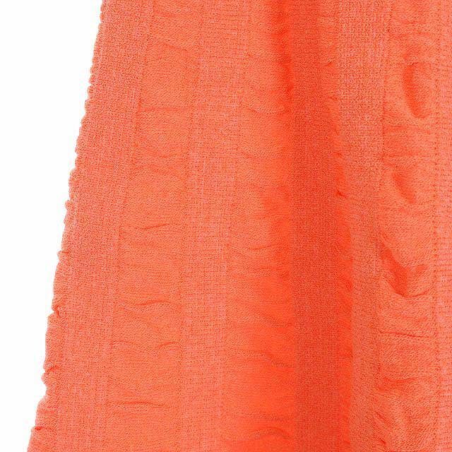 Blumarine(ブルマリン)のブルマリン Blumarine フレアスカート ニット 40 M オレンジ レディースのスカート(ひざ丈スカート)の商品写真