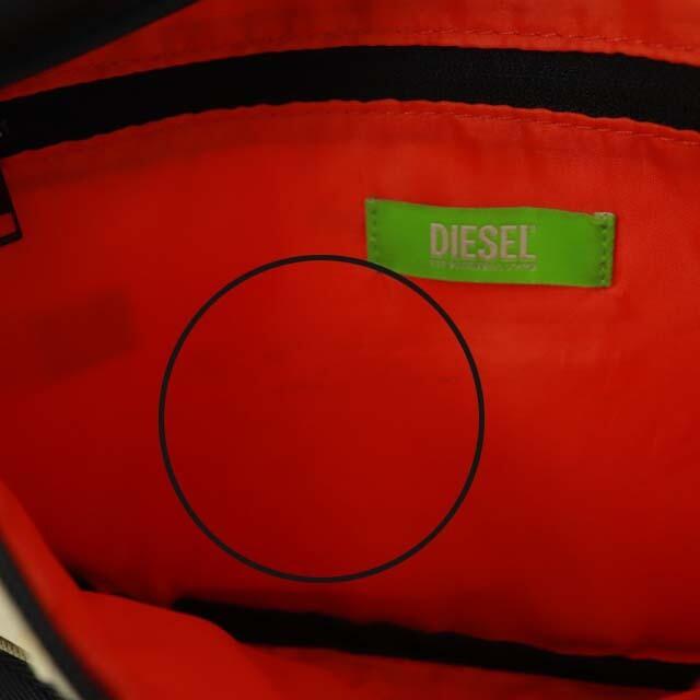 DIESEL(ディーゼル)のディーゼル ウエストバッグ ボディバッグ ロゴ キャンバス ベージュ 赤 メンズのバッグ(ウエストポーチ)の商品写真