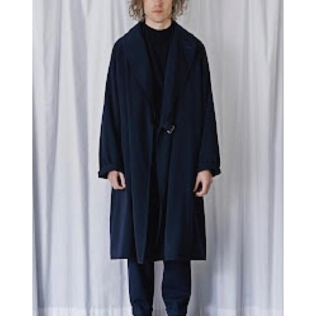 COMOLI コモリ 17AW ウール中綿タイロッケンコート ネイビー サイズ1