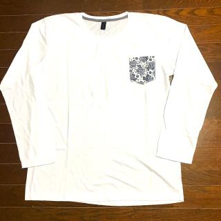 ペイズリーポケット付きプレーンロングスリーブTシャツ(Tシャツ/カットソー(七分/長袖))