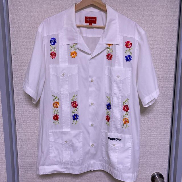 【黒S】Supreme Flowers Guayabera S/S Shirt